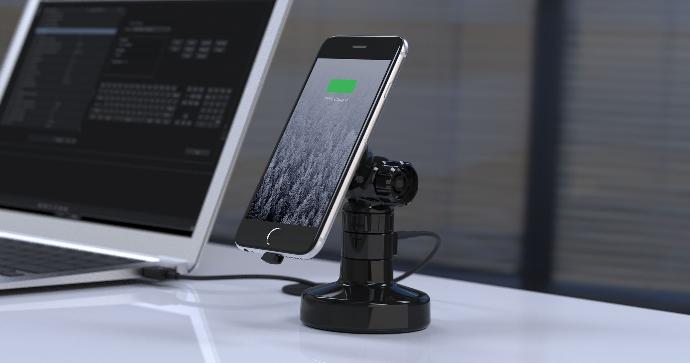  Wireless phone charging featuring patented technology with support for both power and data transmission.