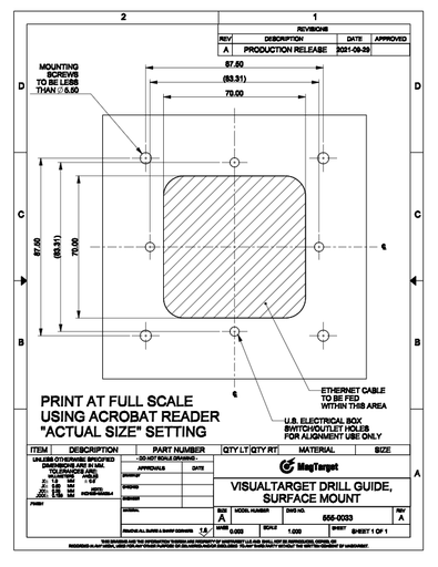 Drill Guide, Surface Mount