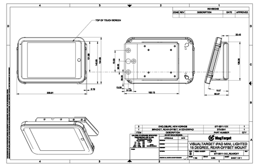 Mini Rear-Offset Mount 15Deg Lighted