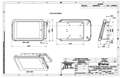 Mini Side Mount 15Deg Lighted