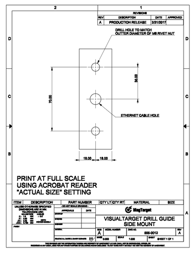 Drill Guide Side Mount - VisualTarget